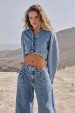 ⁦NURIT KIMHI - ג'ינס FRONT SEAM WIDE LEG JEANS⁩ – תמונה ⁦4⁩