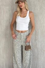 ⁦ANTIGO - מכנס LEOPARD ג'אקרד⁩ – תמונה ⁦2⁩