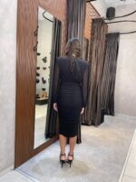 ⁦FAV שמלת מידי סול שחורה⁩ – תמונה ⁦4⁩
