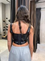 ⁦FAV טופ מחוך רובי שחור⁩ – תמונה ⁦2⁩