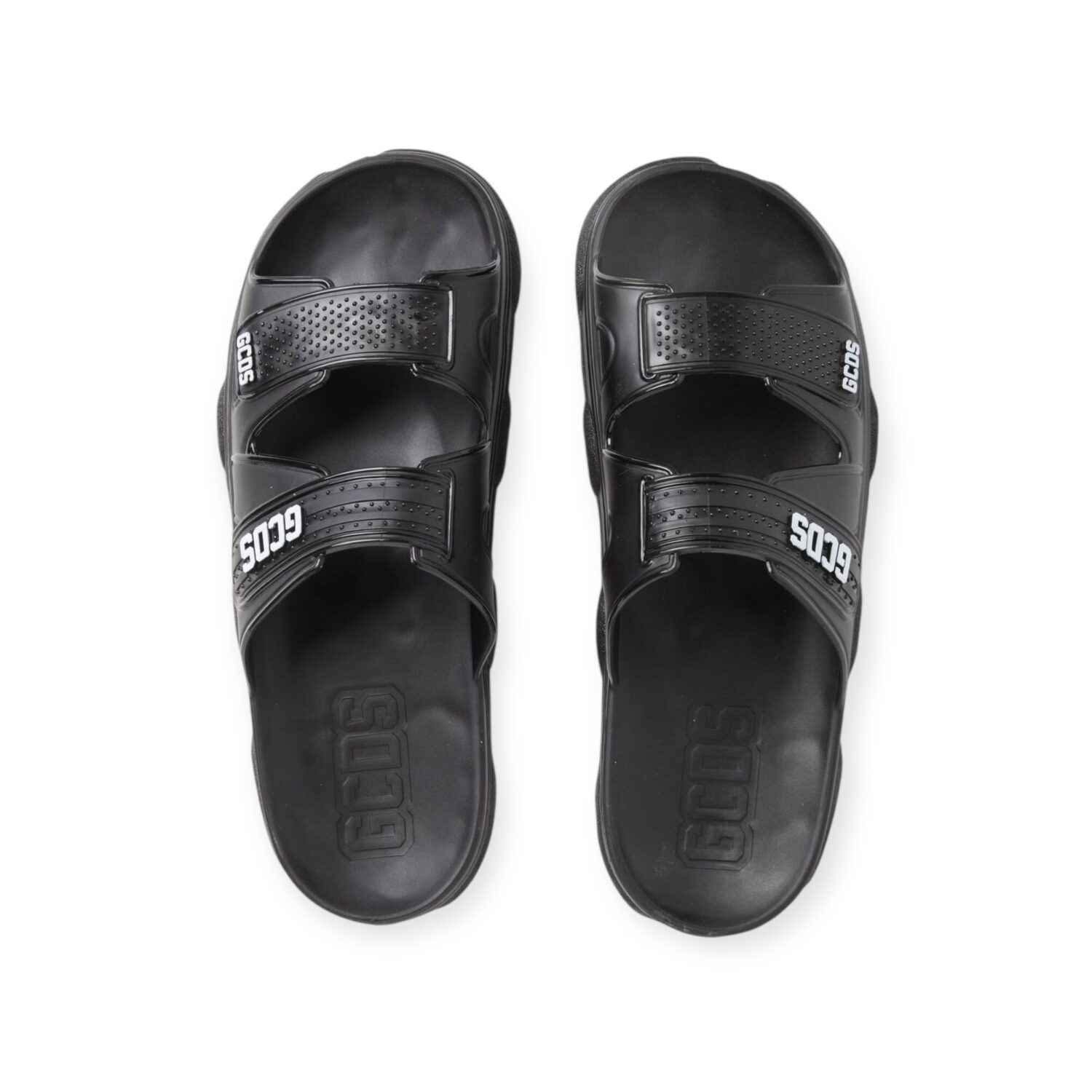 ⁦GCDS - שחור WOMEN SLIDERS FLAT⁩ – תמונה ⁦3⁩