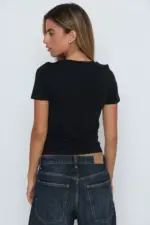 ⁦חולצת מליסה שחור⁩ – תמונה ⁦6⁩