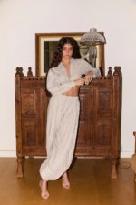 ⁦NURIT KIMHI- מכנס NINA משובץ כחול⁩ – תמונה ⁦2⁩