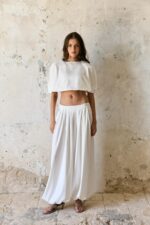 ⁦NURIT KIMHI- שכמיית ELODIE – לבן⁩ – תמונה ⁦6⁩