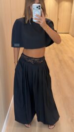 ⁦Nurit kimhi סט תחתון וחזייה  ONYX שחור⁩ – תמונה ⁦6⁩