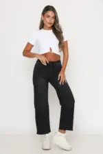 ⁦חולצת קרופ אלה-צבעים⁩ – תמונה ⁦7⁩
