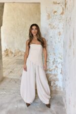 ⁦NURIT KIMHI מכנס ALEX בז'⁩ – תמונה ⁦2⁩