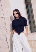 NURIT KIMHI חולצת ALICIA שחורה