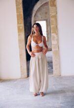 ⁦NURIT KIMHI - מכנס ORIA בז'⁩ – תמונה ⁦2⁩