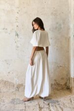 ⁦NURIT KIMHI- מכנס SEOUL – לבן⁩ – תמונה ⁦3⁩