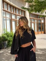 ⁦REALITY חולצת TWIN -שחור /לבן⁩ – תמונה ⁦3⁩