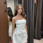 FAV שמלת סטרפלס מנדי -שמנת