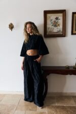 ⁦NURIT KIMHI - מכנס MIKA שחור⁩ – תמונה ⁦4⁩