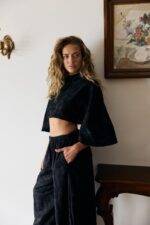 NURIT KIMHI חולצת MIKA שחורה