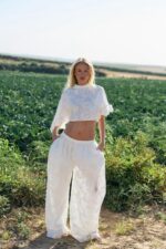 ⁦NURIT KIMHI - מכנס MIKA שמנת⁩ – תמונה ⁦2⁩