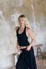 ⁦NURIT KIMHI גופייתNICO שחורה⁩ – תמונה ⁦3⁩