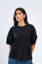 ⁦TIAGO- חולצת ליקי-שחור ולבן⁩ – תמונה ⁦3⁩