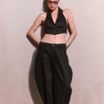 NURIT KIMHI מכנס CLAUDIA שחור