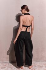 ⁦NURIT KIMHI מכנס CLAUDIA שחור⁩ – תמונה ⁦3⁩