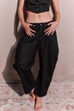 ⁦NURIT KIMHI מכנס CLAUDIA שחור⁩ – תמונה ⁦2⁩
