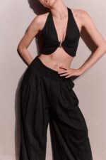 NURIT KIMHI וסט MARLY שחור