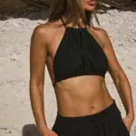 NURIT KIMHI טופ PHILIP שחור