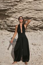 ⁦NURIT KIMHI אוברול Via-שחור⁩ – תמונה ⁦4⁩