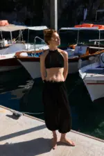 ⁦NURIT KIMHI טופ CAPRI שחור⁩ – תמונה ⁦3⁩