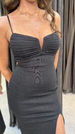 ⁦FAV שמלת מידי סופי-שחור⁩ – תמונה ⁦3⁩