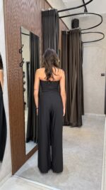 ⁦ISABELLA-אוברול סטרפלס רוז-שחור⁩ – תמונה ⁦4⁩