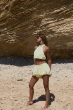 ⁦NURIT KIMHI - שורט RIVIERA צהוב⁩ – תמונה ⁦3⁩