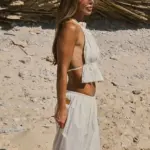 NURIT KIMHI טופ AZURE שמנת
