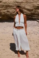 ⁦NURIT KIMHI חולצת CAPRI לבן⁩ – תמונה ⁦2⁩