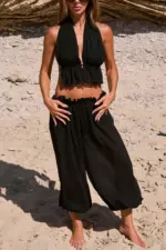 ⁦NURIT KIMHI חולצת CAPRI שחור⁩ – תמונה ⁦2⁩