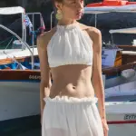 NURIT KIMHI טופ CAPRI לבן